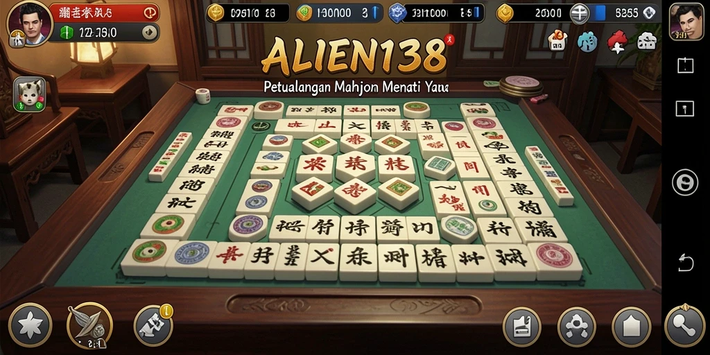 Screenshot dari gameplay Mahjong yang seru dan menantang.