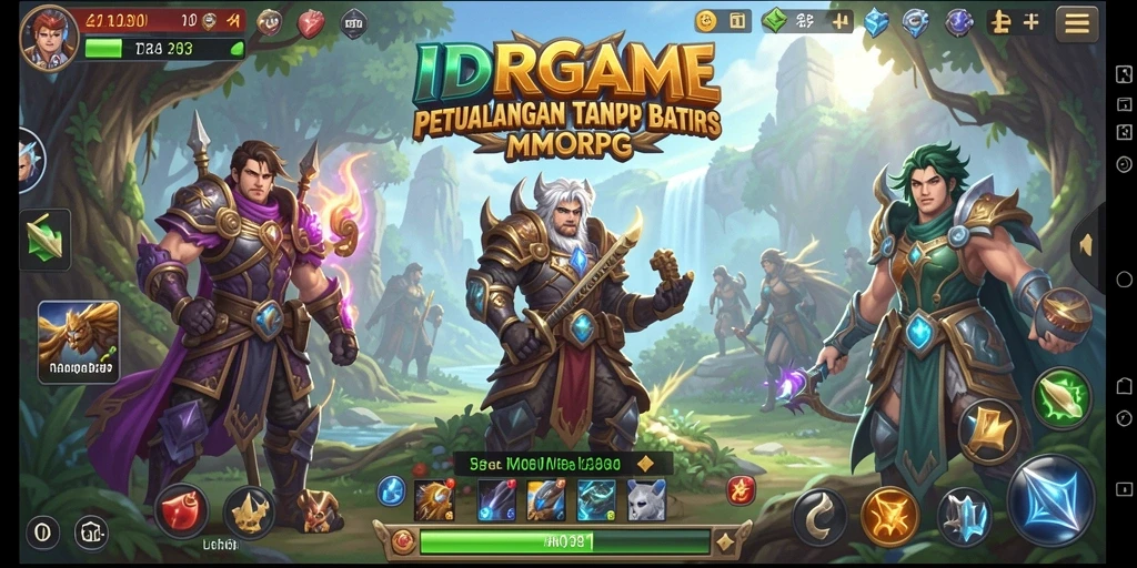 Tampilan seru gameplay petualangan dalam IDRGAME.