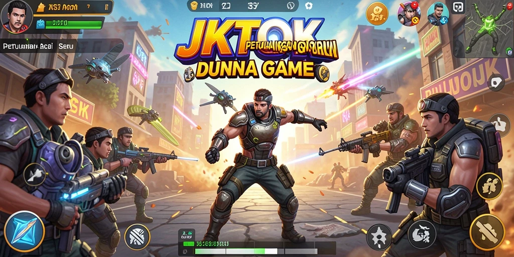 Tampilan gameplay JKTOK yang penuh aksi dan seru.