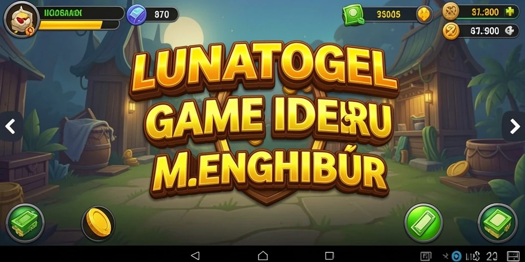 Tampilan gameplay LUNATOGEL yang seru dan adiktif.