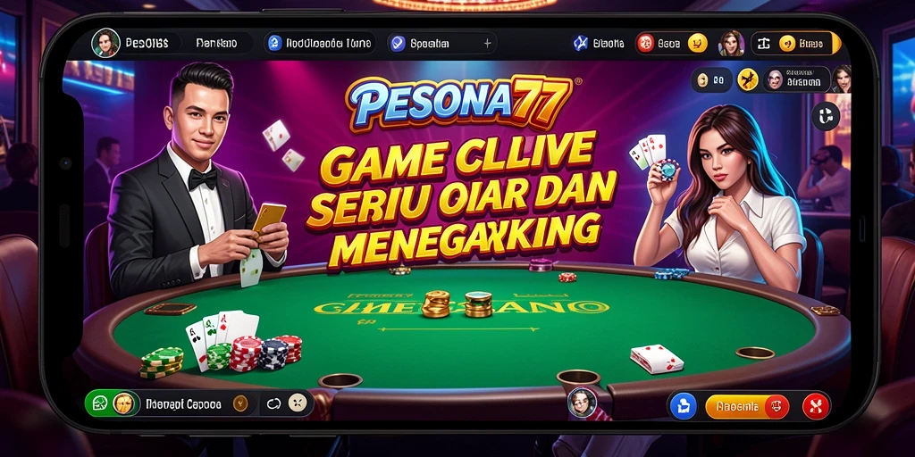 Tampilan gameplay Live Casino PESONA77 yang seru dan mengasyikkan.