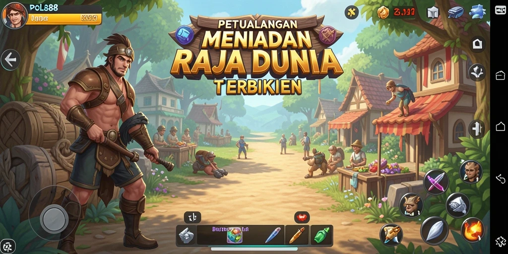Screenshot gameplay POL88 menampilkan eksplorasi dunia terbuka yang kaya.