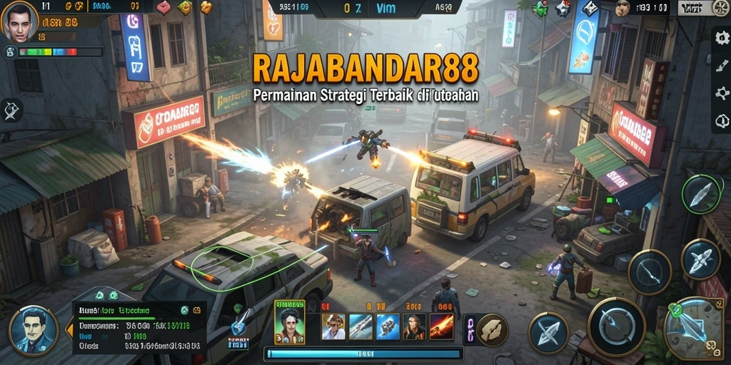 Tampilan gameplay strategis yang penuh tantangan di RAJABANDAR88.