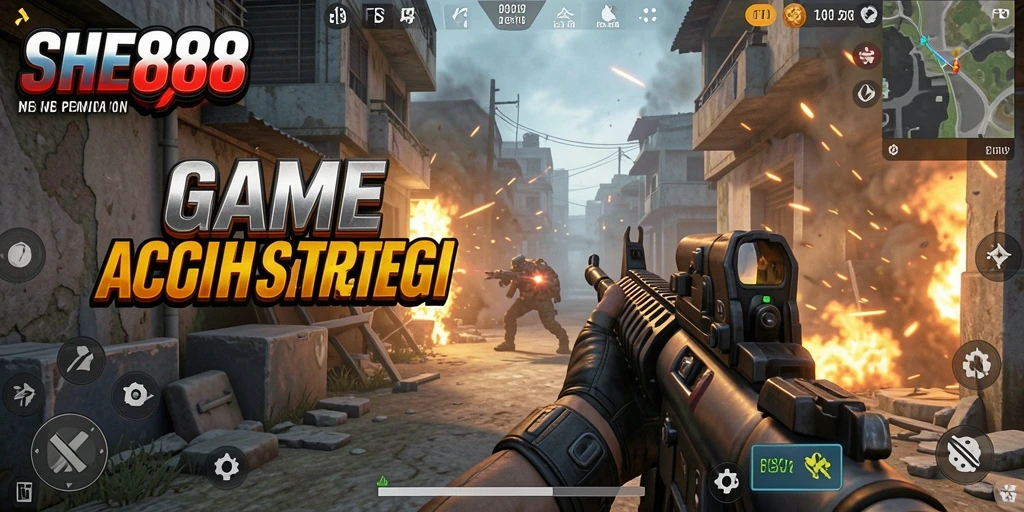 Tampilan gameplay intens dari SHE888 dengan grafis fantastis.