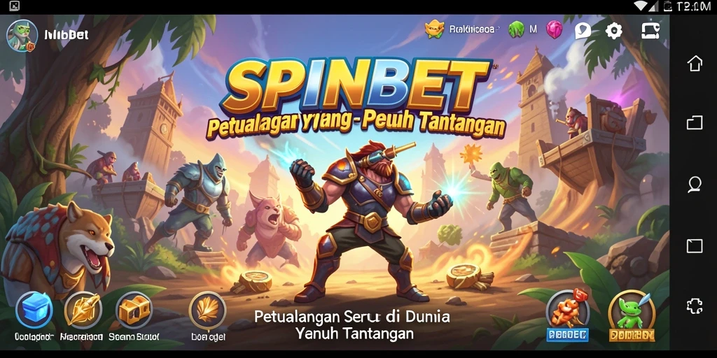 Tangkapan layar gameplay SPINBET menampilkan aksi petualangan yang mendebarkan.