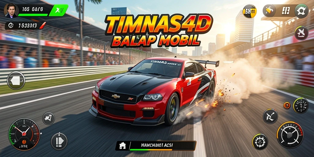 Keseruan gameplay balap mobil di TIMNAS4D.