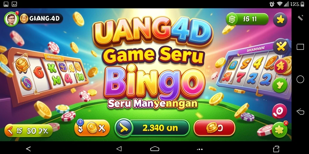 Tampilan gameplay seru dalam permainan Bingo UANG4D.